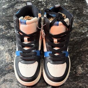 Zara Kids High-Top Sneakers - Black and Blue